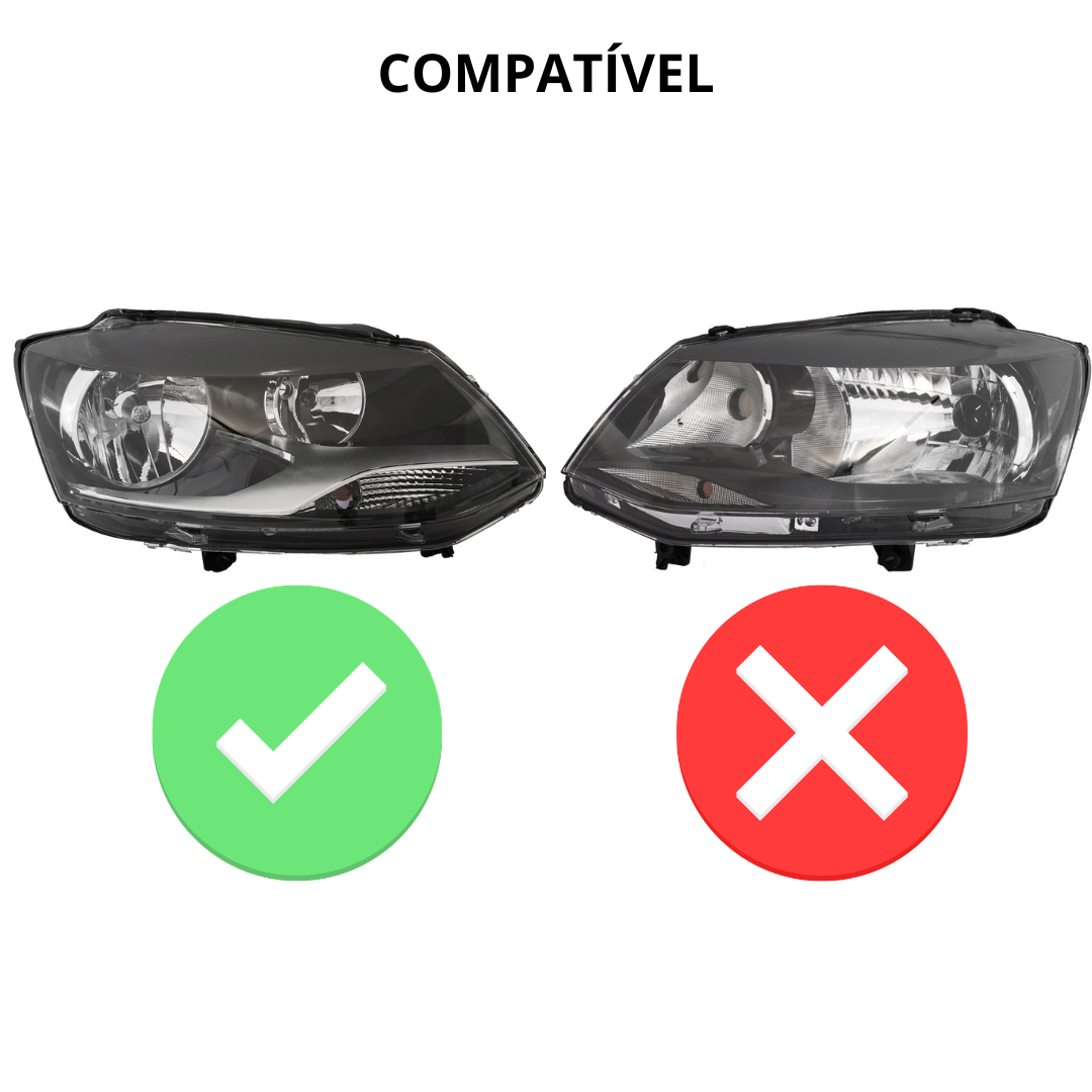 Tampa de veda&ccedil;&atilde;o do farol Volkswagen Fox CrossFox SpaceFox 2010 a 2014 original
